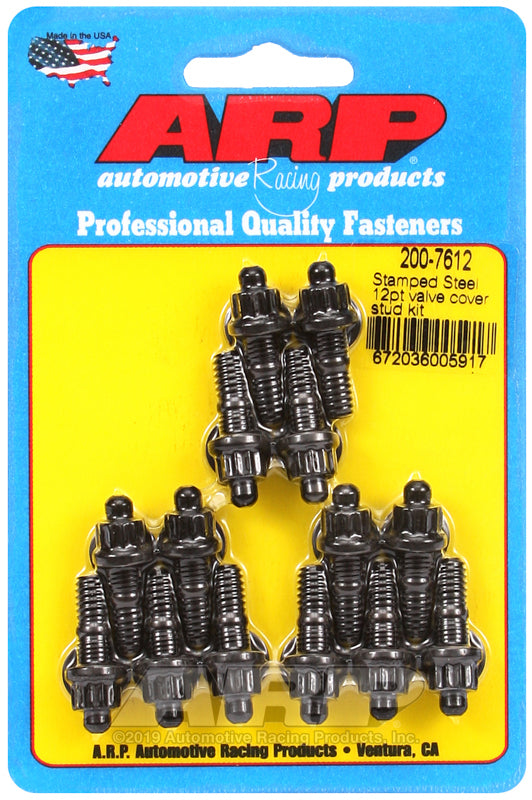 ARP Stamped Steel 12pt Valve Cover Stud Kit - 200-7612