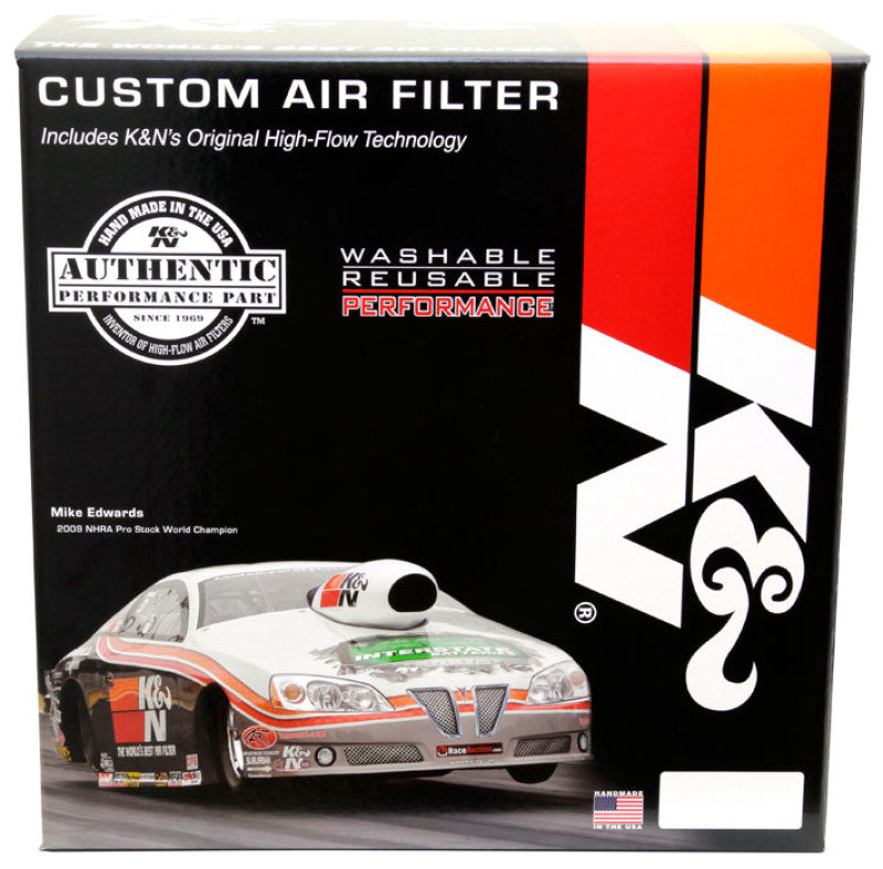 K&amp;N Round Air Filter Assembly 5.25in ID / 5in Height / 5.125in Neck Flange / 1 1/4in Drop Base - 60-1300