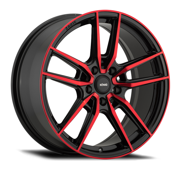 Konig Myth 17x8 5x100 ET43 Gloss Black w/ Red Tinted Clearcoat - MY8751043R by Konig