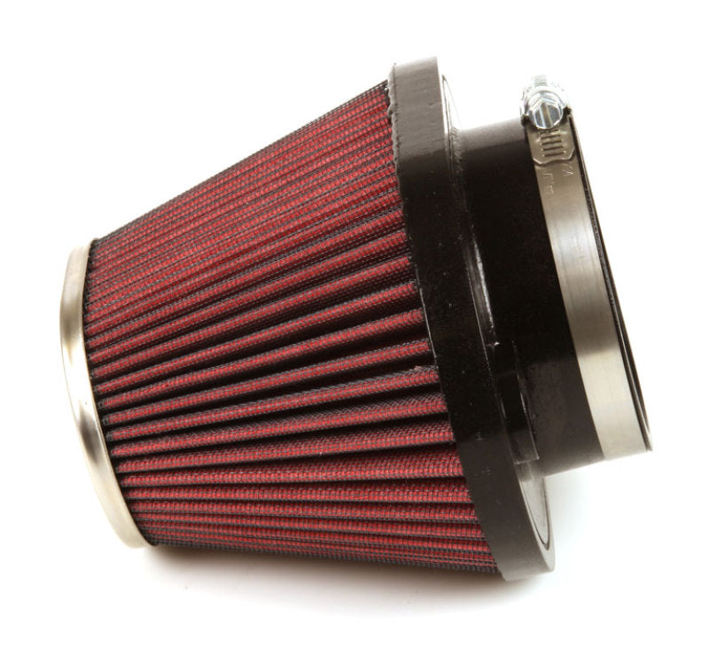 K&amp;N Universal Chrome Filter-Oval Tapered 4in Flg ID x 5.375in Base O/S W x 3.313in Top O/S W - RC-1680