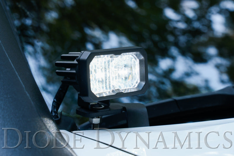 Diode Dynamics 16-21 Toyota Tacoma Stage Series 2in LED Ditch Light Kit - Sport Yellow Combo - DD6377