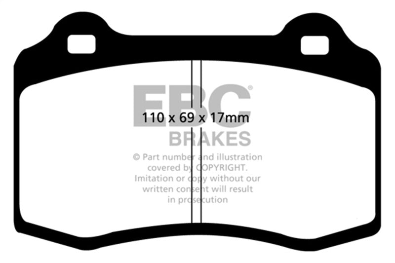 EBC 96-03 Alfa Romeo GTV 3.0 (Brembo) Redstuff Front Brake Pads - DP31031C