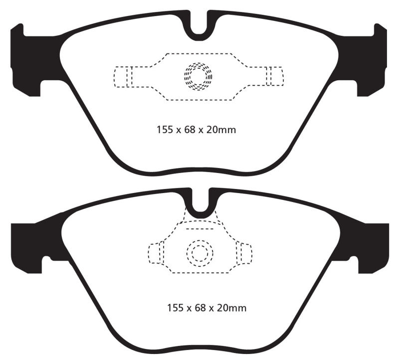 EBC 11+ BMW Z4 3.0 Twin Turbo iS (E89) Yellowstuff Front Brake Pads - DP42006R