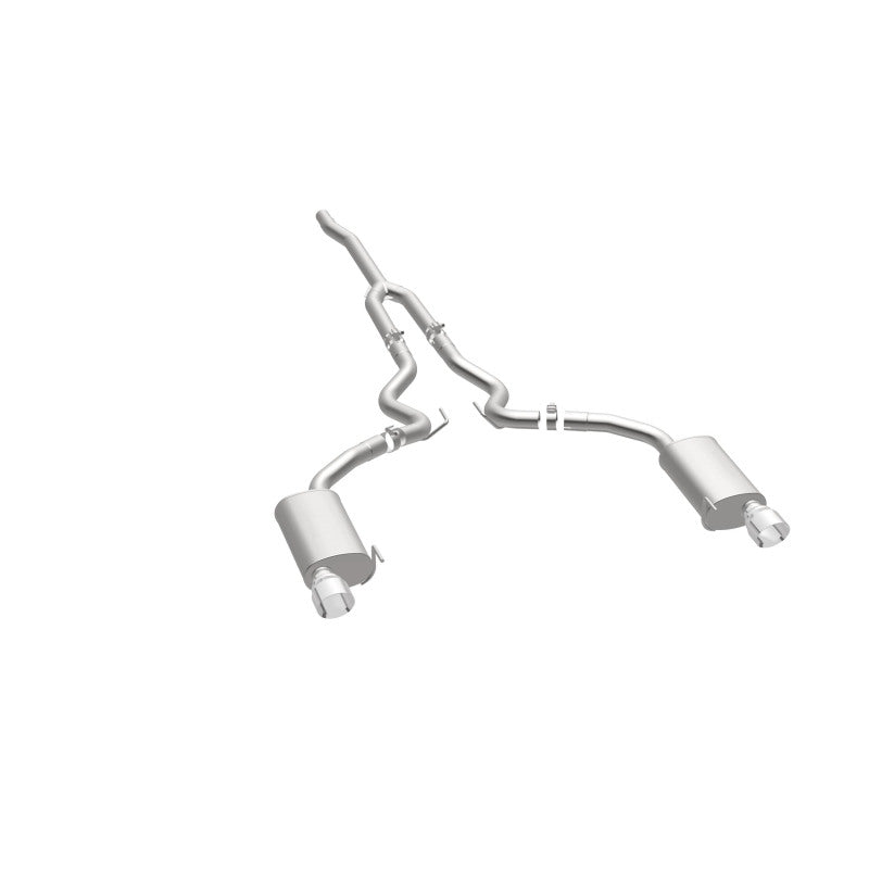 MagnaFlow Cat Back, SS, 2.5in, Street, Dual Split Polished 4.5in Tips 2015 Ford Mustang Ecoboost - 19097