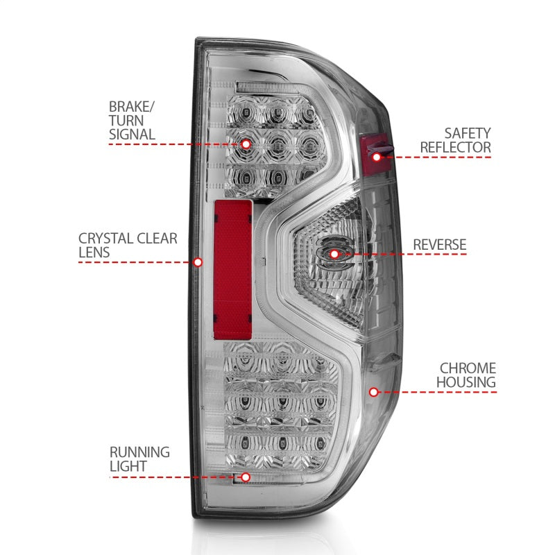 ANZO 2014-2015 Toyota Tundra LED Taillights Smoke - 311234