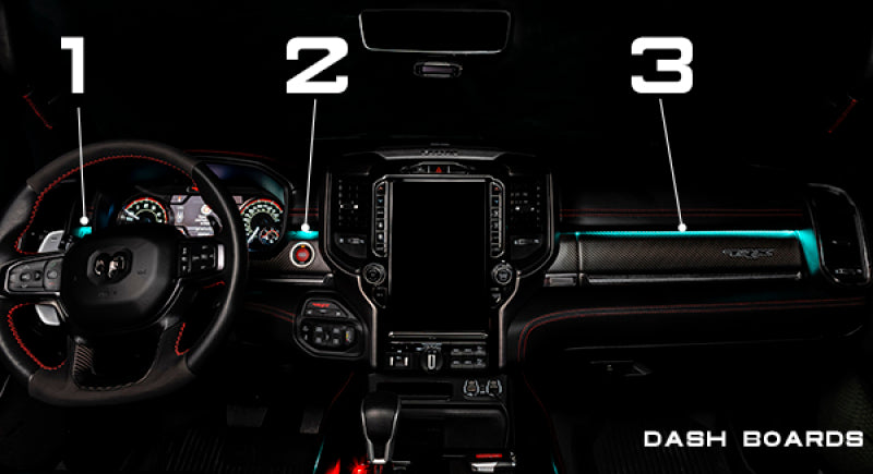 Oracle 19-22 RAM Complete Interior Ambient Lighting ColorSHIFT RGB Conversion Kit SEE WARRANTY - 4235-333