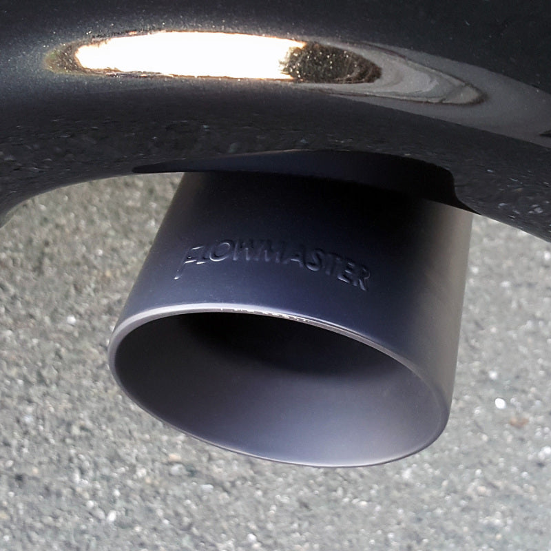 Flowmaster 09-24 Dodge Ram 1500 5.7L 4in Angle Cut Exhaust Tips - Black - 15356B