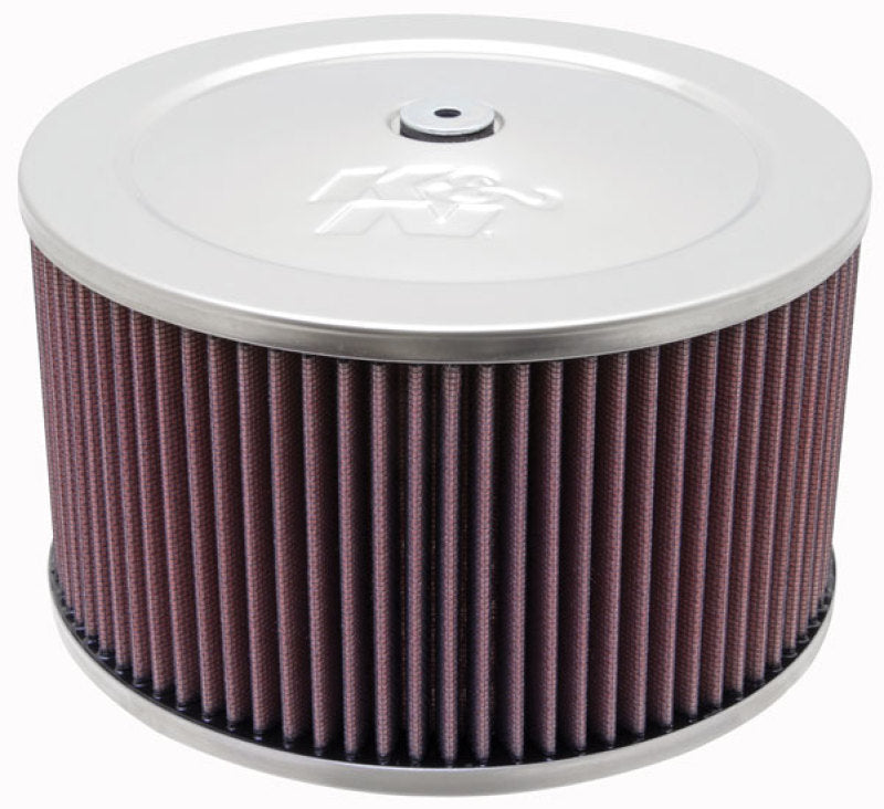 K&amp;N Round Air Filter Assembly 5.125 in FLG / 9in OD / 6.375 in H w/ Vent - 60-1365