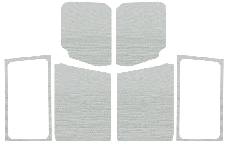 DEI 18-23 Jeep Wrangler JL 2-Door Boom Mat Complete Headliner Kit - 7 Piece - White - 50281