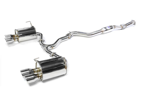 Invidia 11+ STI/WRX Sedan Only 76mm Q300 Stainless Steel Tip Cat-back Exhaust - HS11STIG3S for 2011-2014 Subaru Impreza - fro