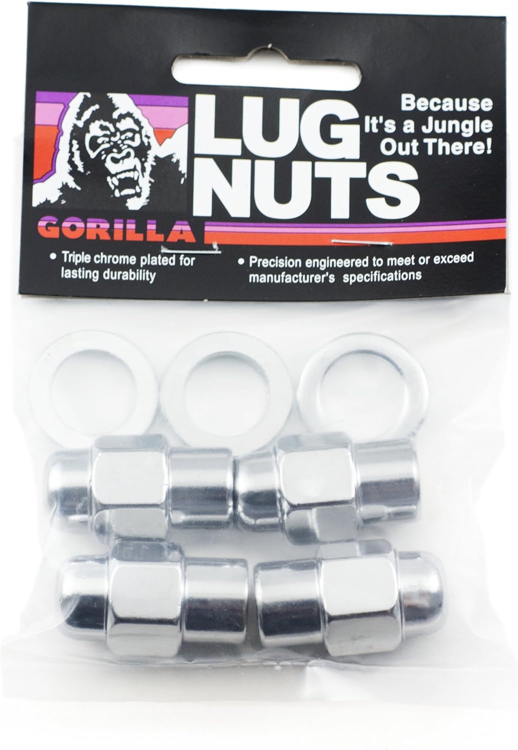 Gorilla Automotive - Short Mag Lug 13/16" 1/2 CHR Bag - 73187SMB