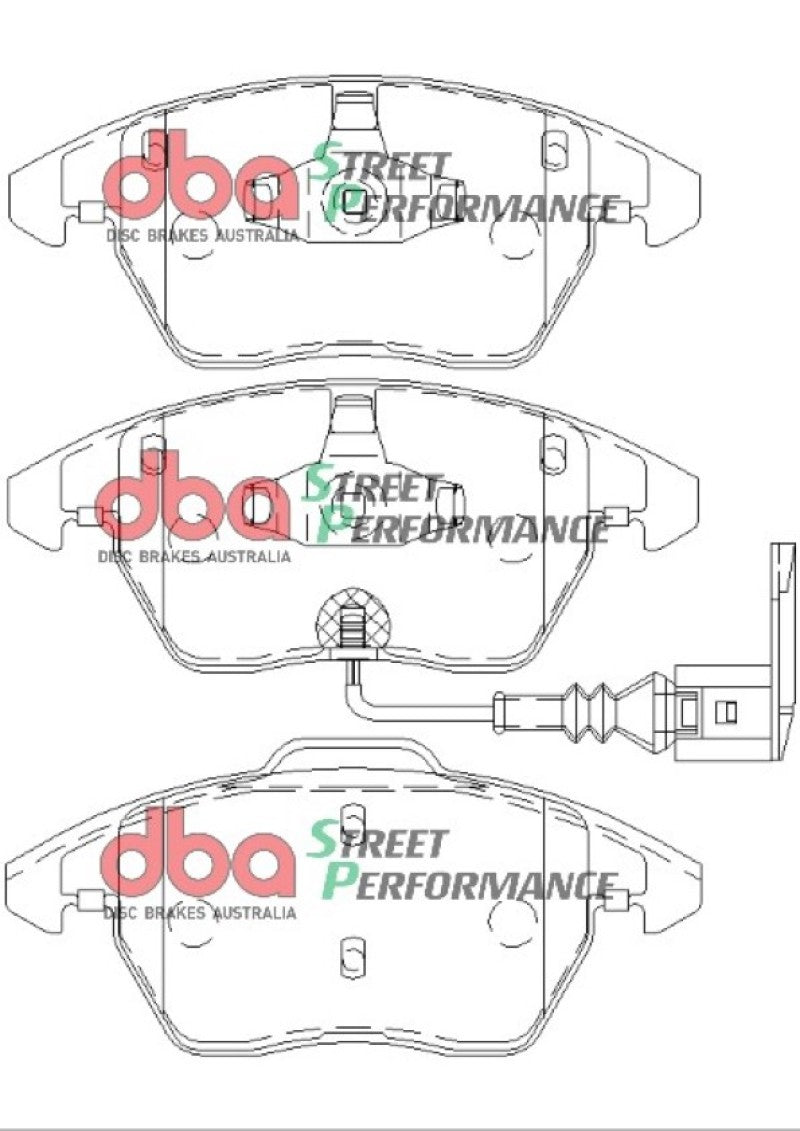 DBA 06-13 Volkswagen GTI (MkV/MkVI) SP Performance Front Brake Pads - DB1849SP
