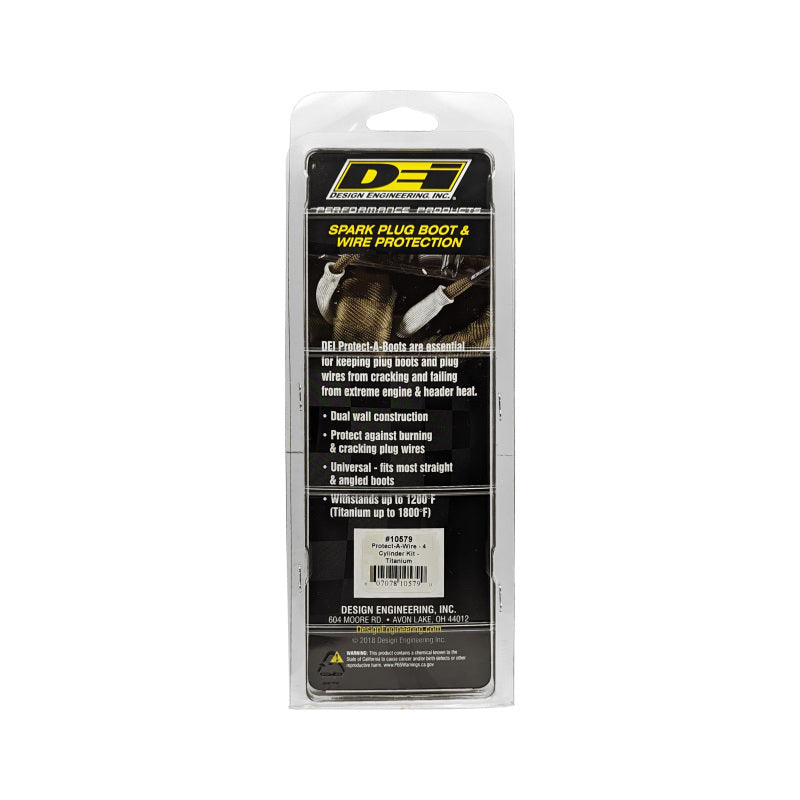 DEI Protect-A-Wire 4 Cylinder Kit - Titanium - 10579