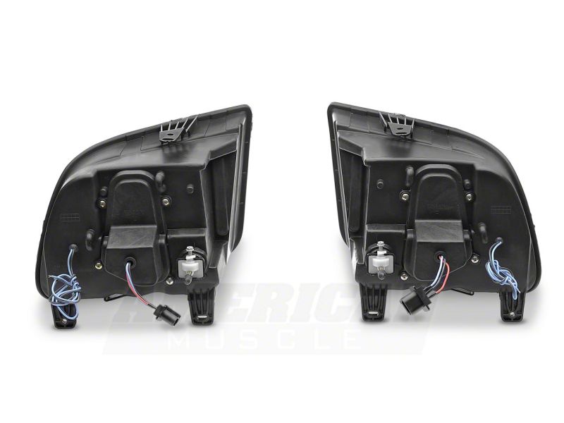Raxiom 05-09 Ford Mustang Excluding GT500 LED Halo Projector Headlights- Chrome Housing (Clear Lens) - 49006