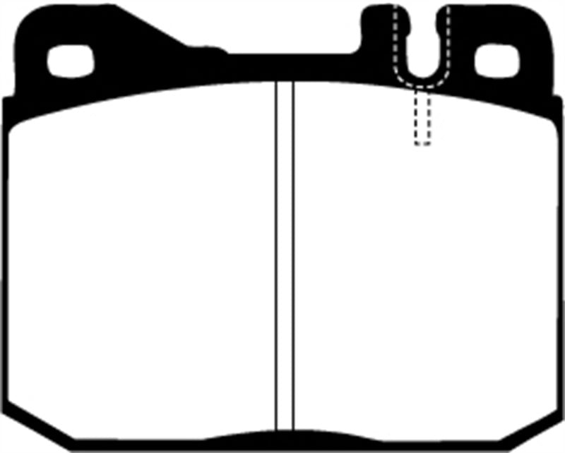 EBC 76-79 Mercedes-Benz 230 Ultimax2 Front Brake Pads - UD145 for 1978-1985 Mercedes-Benz 300CD - close-up