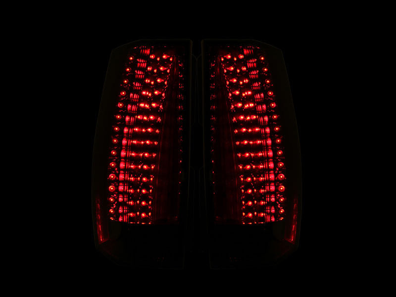 ANZO 2007-2014 Chevrolet Suburban LED Taillights Red/Clear - Escalade Look - 311190