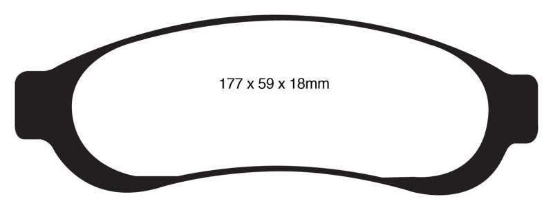 EBC 05-07 Ford F350 (inc Super Duty) 5.4 DRW 2WD Yellowstuff Rear Brake Pads - DP41779R