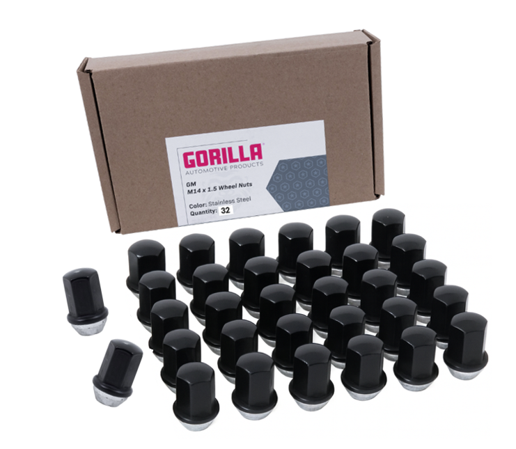 Gorilla Automotive - Fact Bulge 22mm Hex 14-1.50 Blk 32 Qty - 61148FSSSB-32