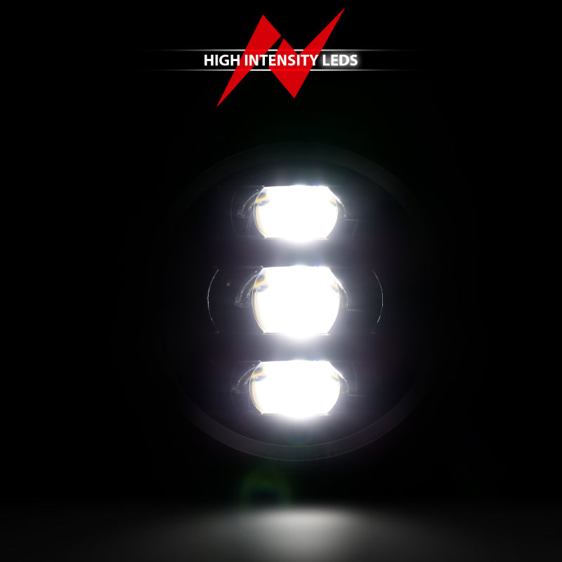 ANZO 2018-2023 Jeep Wrangler Full Led ProjectorH.L Black - 111466