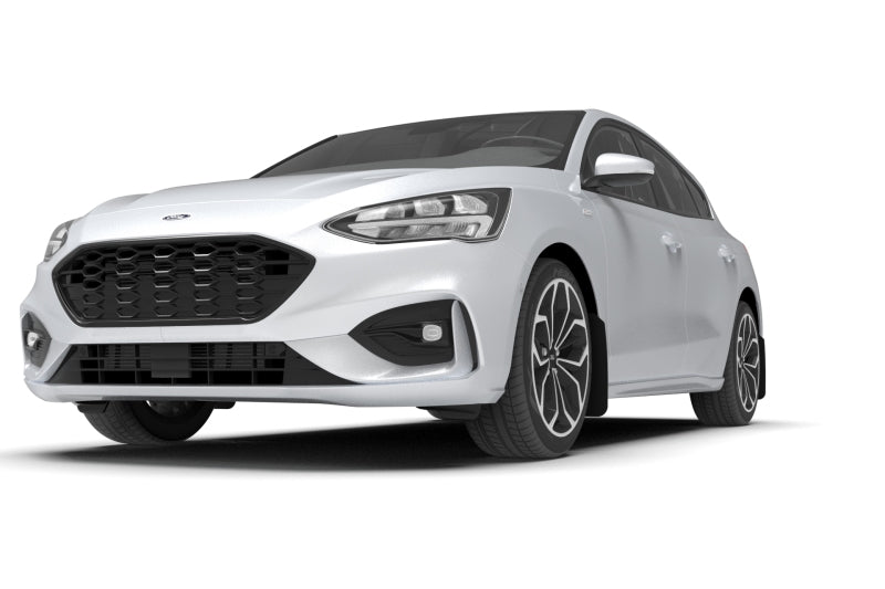Rally Armor 19-24 Ford Focus ST MK4 Black UR Mud Flap w/Grey Logo - MF77-UR-BLK/GRY