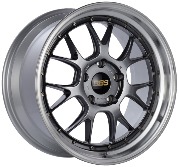BBS LM-R 19x9.5 5x130 ET40 CB71.6 Diamond Black Center Diamond Cut Lip Wheel - LM311DBPK by BBS - front view