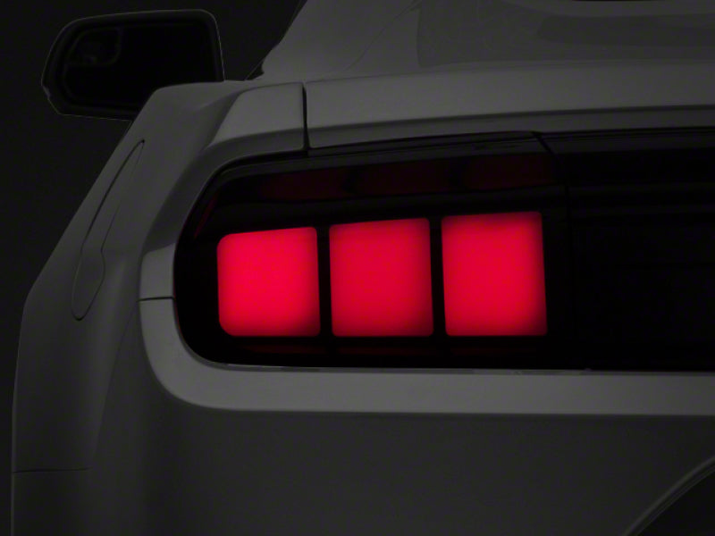 Raxiom 15-23 Ford Mustang Profile LED Tail Lights Gloss Blk Housing- Red Lens - 402182