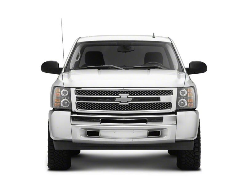 Raxiom 07-13 Chevrolet Silverado 1500 LED Halo Projector Headlights- Black Housing- Clear Lens - S112713 - close-up view 10