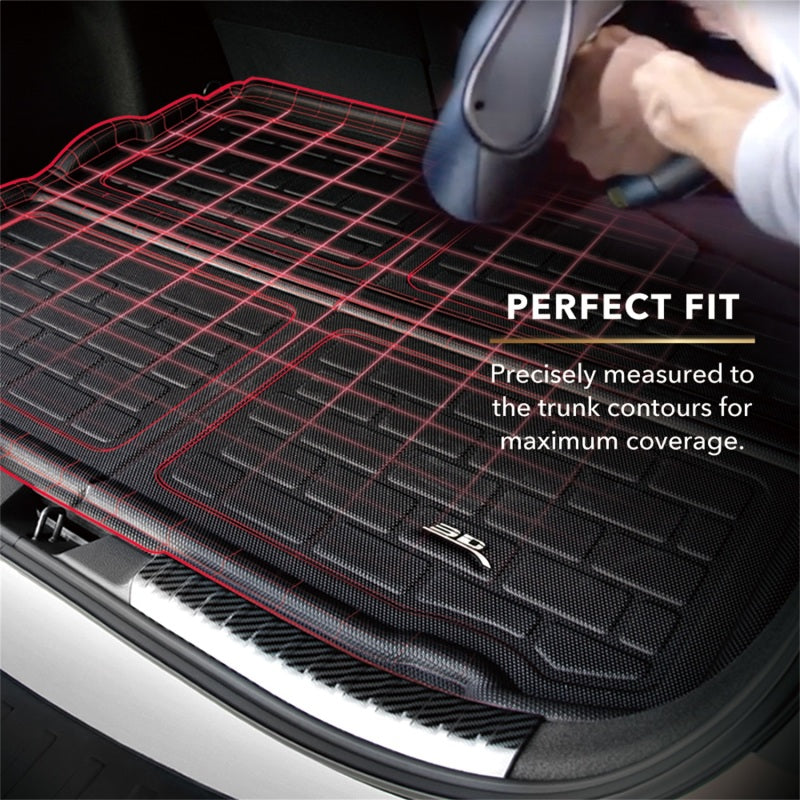 3D Maxpider 2023+ Kia Sportage Kagu Cargo Liner- Black Cargo Liner - M1KA0721309 for 2022-2026 Kia Sportage - close-up