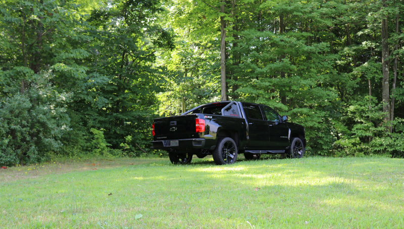 Corsa 14-17 Chevy Silverado 5.3L V8 CC / SB 3in Single Side Exit Touring Cat-Back Exhaust Black Tips - 14848BLK