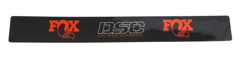 Fox Decal O/R 5.560 X .670 7/8 Shaft DSC Band Black W/ Orange Logo - 024-04-125