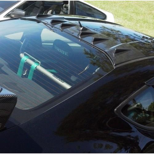 BLOX Racing 13-14 Scion/Subaru FR-S/BRZ Vortex Generator Fins for OEM Mast - ABS Black - BXPP-26010-3 for 2013-2020 Subaru BRZ - front view