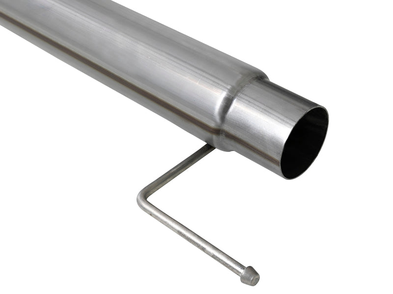 aFe Large Bore-HD 4in 409 SS DPF-Back Exh 18-19 Ford F-150 V6-3.0L (td) w/ Polished Tip - 49-43106-P