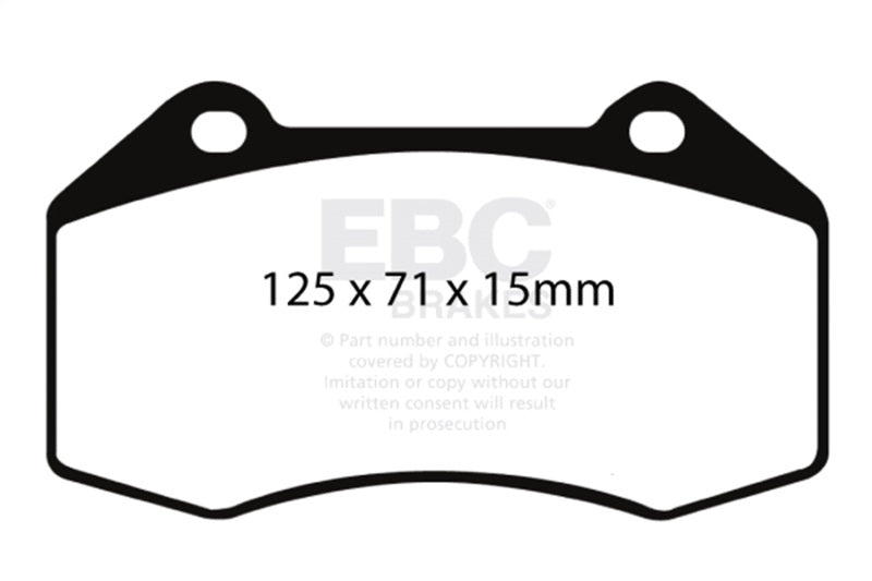 EBC 07-08 Chevrolet Cobalt 2.0 Supercharged (SS) Greenstuff Front Brake Pads - DP21539