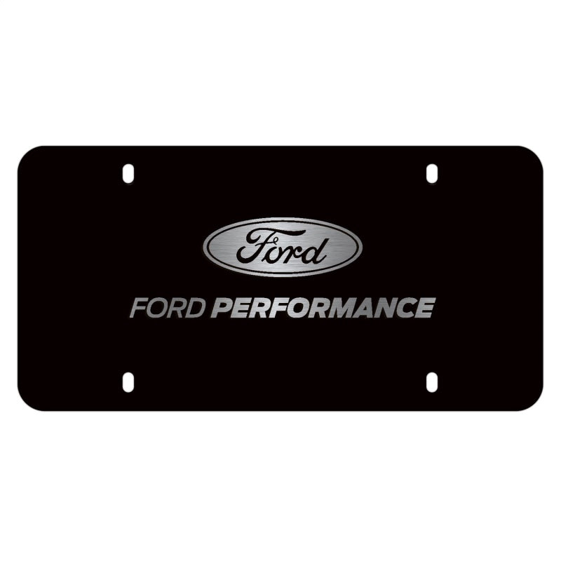 Ford Racing Black Stainless Steel Marque Plate - M-1828-LB