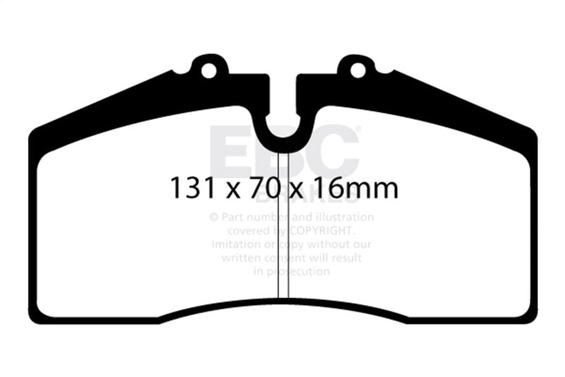 EBC 05+ Ford Saleen Mustang Brembo front calipers Redstuff Front Brake Pads - DP31014C
