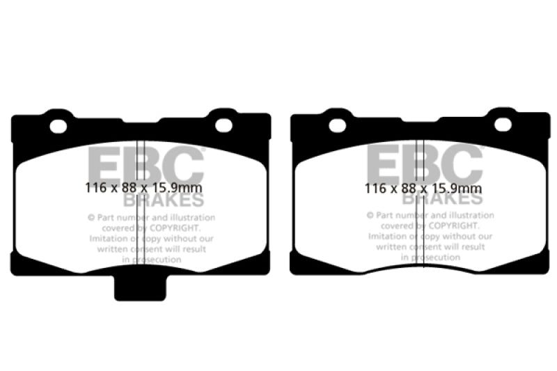 EBC 05-08 Acura RL 3.5 Greenstuff Front Brake Pads - DP21735