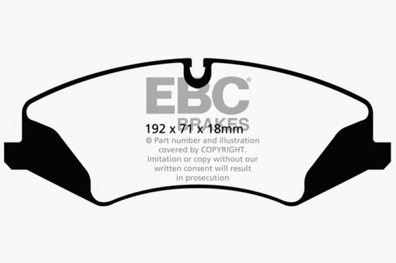 EBC 14+ Land Rover LR4 3.0 Supercharged Greenstuff Front Brake Pads - DP62123