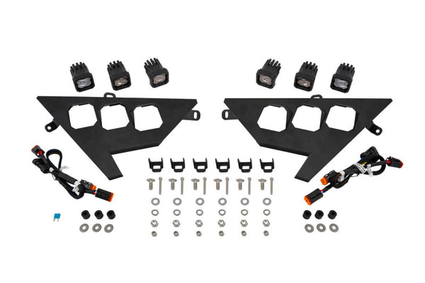 Diode Dynamics 20-Present Polaris RZR C1 Headlamp Kit Sport - White ABL (Pair) - DD7645 for 2020-2023 Polaris RZR PRO XP Prem