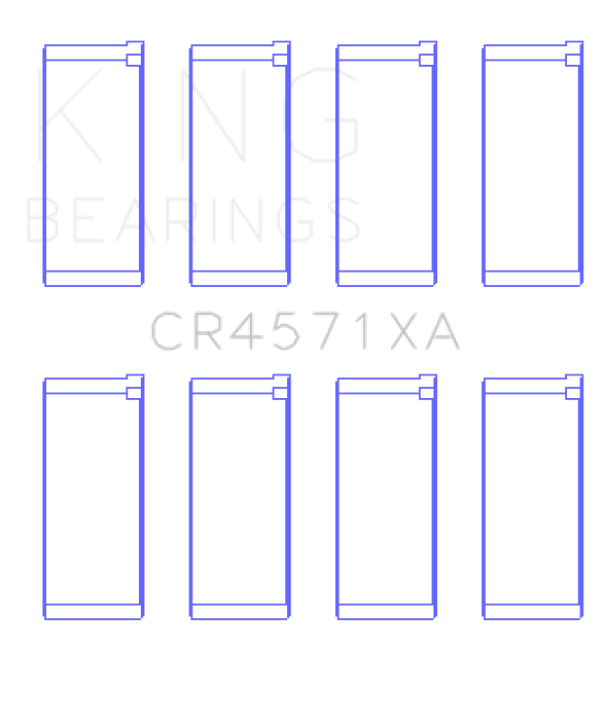King Engine Bearings Mitsubishi 4D56 (Size +0.25mm) Connecting Rod Bearing Set - CR4571XA0.25