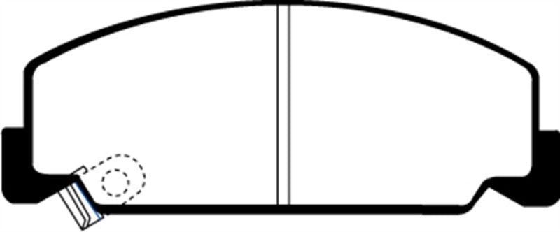 EBC 93-95 Honda Civic Coupe 1.5 DX Yellowstuff Front Brake Pads - DP4911R