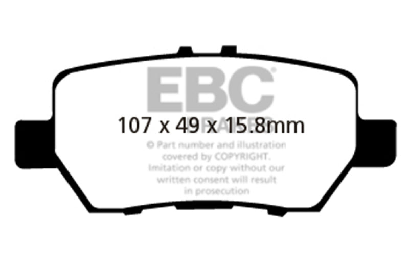 EBC 05-08 Acura RL 3.5 Greenstuff Rear Brake Pads - DP21736