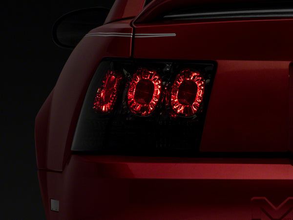 Raxiom 99-04 Ford Mustang Axial Series Altezza Style Tail Lights- Blk Housing (Smoked Lens) - 413422 for 1999-2004 Ford Musta