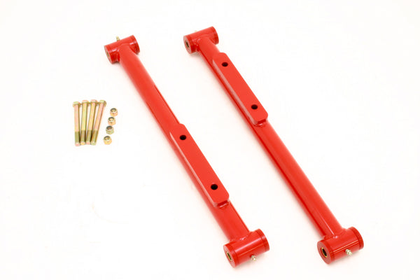 BMR 91-96 B-Body Non-Adj. Extended Length Lower Control Arms (Polyurethane) - Red - TCA007R by BMR Suspension