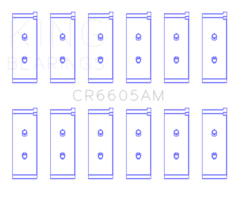 King Toyota 5ME/5MGE/7MGE/7MGTE (Size +1.0) Rod Bearing Set - CR6605AM1.0