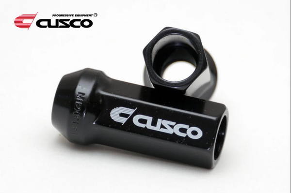 Cusco Wheel Lug Nut Set - M12 x P1.25mm - Black (20pcs) - 00B 738 12520B by Cusco