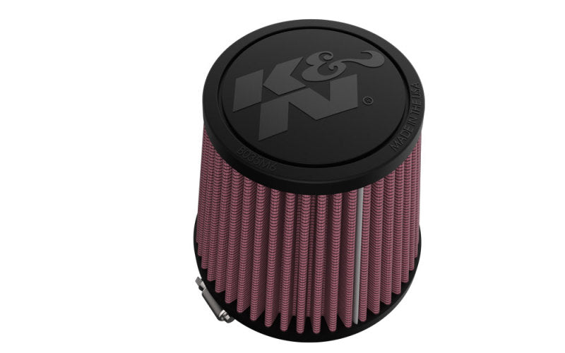 K&N Universal Clamp-On Air Filter 3in FLG /4 1/2in B / 3 1/2in T / 4 3/8in H - RU-9410 by K&N Engineering - front view