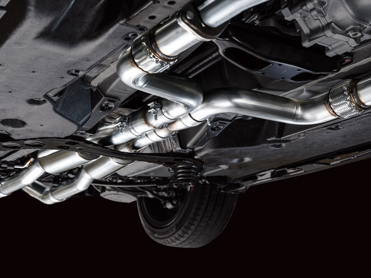 AWE 2023 Nissan Z RZ34 RWD Track Edition Catback Exhaust System w/ Chrome Silver Tips - 3020-32400
