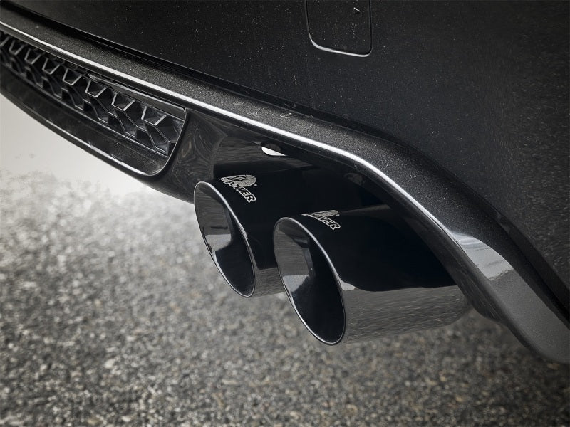 aFe MACH Force-Xp 3.5in. 304 SS C/B Exhaust System 15-18 BMW X5 M (F85) V8-4.4L (tt) - Black Tip - 49-36341-B