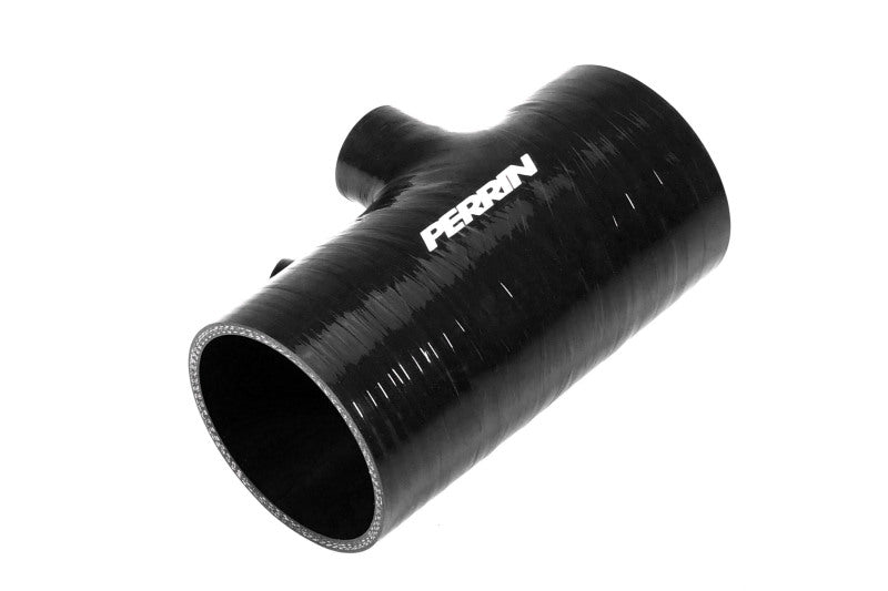 Perrin 22-25 Subaru WRX Short Type Turbo Inlet Hose  - Black - PSP-INT-428BK by Perrin Performance - side view
