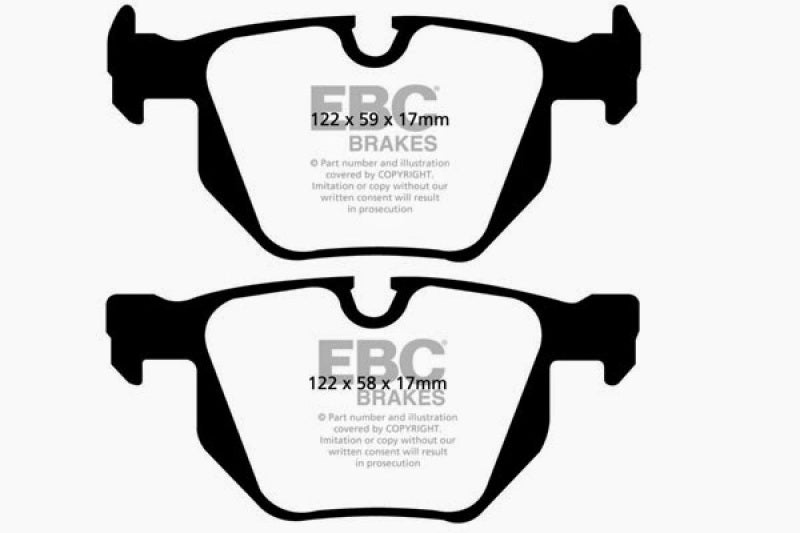 EBC 07-10 BMW X5 3.0 Ultimax2 Rear Brake Pads - UD1042